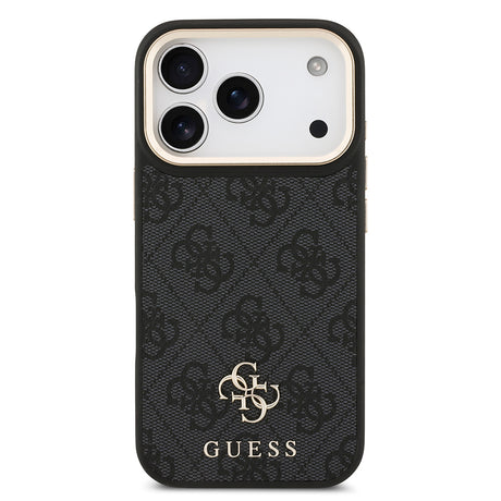 Apple iPhone 17 Pro Guess Orjinal Lisanslı 4G ve Yazı Logolu Kılıf + Ekran Koruyucu + Lens Koruyucu 3in1 Aksesuar Seti
