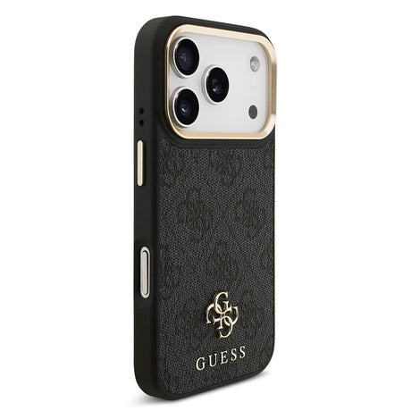 Apple iPhone 17 Pro Guess Orjinal Lisanslı 4G ve Yazı Logolu Kılıf + Ekran Koruyucu + Lens Koruyucu 3in1 Aksesuar Seti
