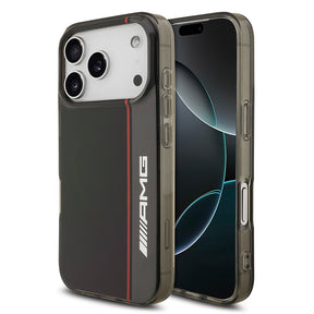 Apple iPhone 17 Pro Kılıf AMG Orjinal Lisanslı M-safe Şarj Özellikli IML Baskı Logolu Çift Katmanlı Bow Lines Kapak