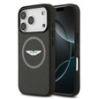 Apple iPhone 17 Pro Kılıf Aston Martin Orjinal Lisanslı M-safe Şarj Özellikli Karbon Fiber Kevlar Kapak