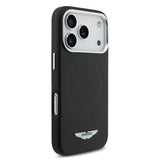 Apple iPhone 17 Pro Kılıf Aston Martin Orjinal Lisanslı M-safe Şarj Özellikli Metal Logolu PU Deri Kapak