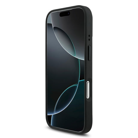 Apple iPhone 17 Pro Kılıf BMW Orjinal Lisanslı M-safe Şarj Özellikli Deri Arka Yüzey Metal Logolu Delikli Şerit Tasarımlı Kapak