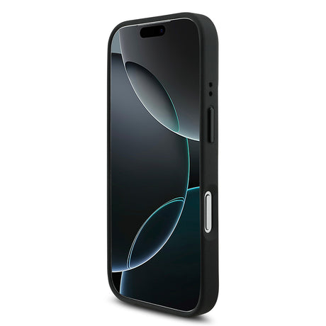Apple iPhone 17 Pro Kılıf BMW Orjinal Lisanslı M-safe Şarj Özellikli M Logolu Üç Şeritli Delikli Deri Kapak