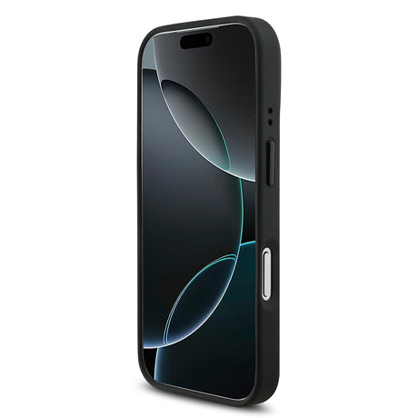 Apple iPhone 17 Pro Kılıf BMW Orjinal Lisanslı M-safe Şarj Özellikli Metal BMW ve M Logolu PU Karbon Tasarımlı Kapak