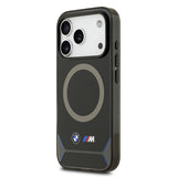 Apple iPhone 17 Pro Kılıf BMW Orjinal Lisanslı M-safe Şarj Özellikli Metal Buton Tasarımlı IML Baskılı M Dizayn Kapak