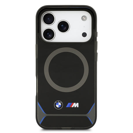 Apple iPhone 17 Pro Kılıf BMW Orjinal Lisanslı M-safe Şarj Özellikli Metal Buton Tasarımlı IML Baskılı M Dizayn Kapak