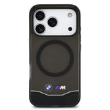 Apple iPhone 17 Pro Kılıf BMW Orjinal Lisanslı M-safe Şarj Özellikli Metal Buton Tasarımlı Tranparan M Dizayn Kapak