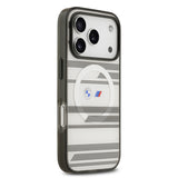 Apple iPhone 17 Pro Kılıf BMW Orjinal Lisanslı M-safe Şarj Özellikli Metal Kamera Butonlu Yatay Şeritli M Dizayn Kapak