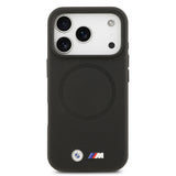 Apple iPhone 17 Pro Kılıf BMW Orjinal Lisanslı M-safe Şarj Özellikli Metal Logolu Delikli M Dizayn Deri Kapak