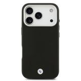 Apple iPhone 17 Pro Kılıf BMW Orjinal Lisanslı M-safe Şarj Özellikli Metal Logolu Tam Kaplama Deri Kapak