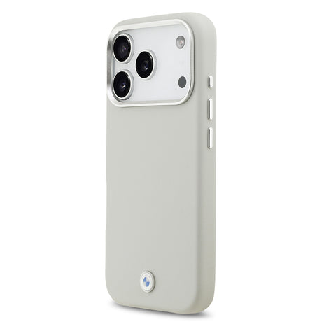 Apple iPhone 17 Pro Kılıf BMW Orjinal Lisanslı M-safe Şarj Özellikli Metal Logolu Tam Kaplama Deri Kapak