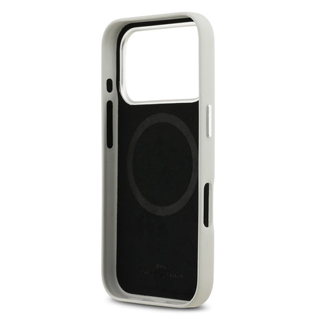 Apple iPhone 17 Pro Kılıf BMW Orjinal Lisanslı M-safe Şarj Özellikli Metal Logolu Tam Kaplama Deri Kapak