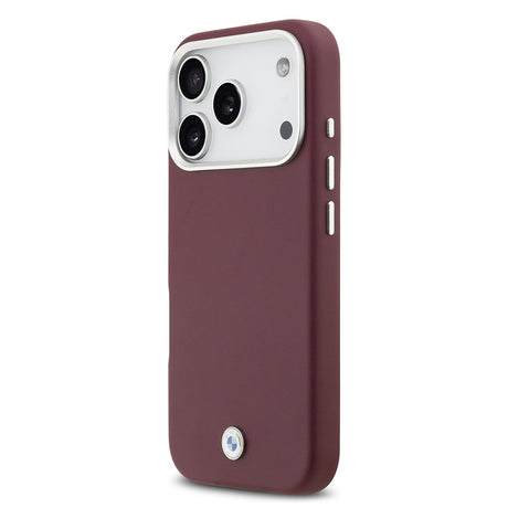 Apple iPhone 17 Pro Kılıf BMW Orjinal Lisanslı M-safe Şarj Özellikli Metal Logolu Tam Kaplama Deri Kapak