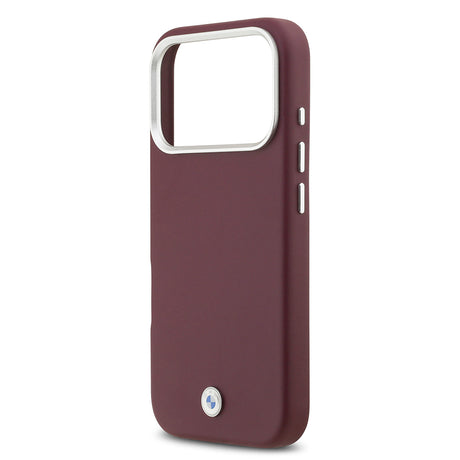 Apple iPhone 17 Pro Kılıf BMW Orjinal Lisanslı M-safe Şarj Özellikli Metal Logolu Tam Kaplama Deri Kapak