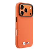 Apple iPhone 17 Pro Kılıf BMW Orjinal Lisanslı M-safe Şarj Özellikli Standlı Metal Kamera Çerçeveli M Logolu PU Deri Kapak