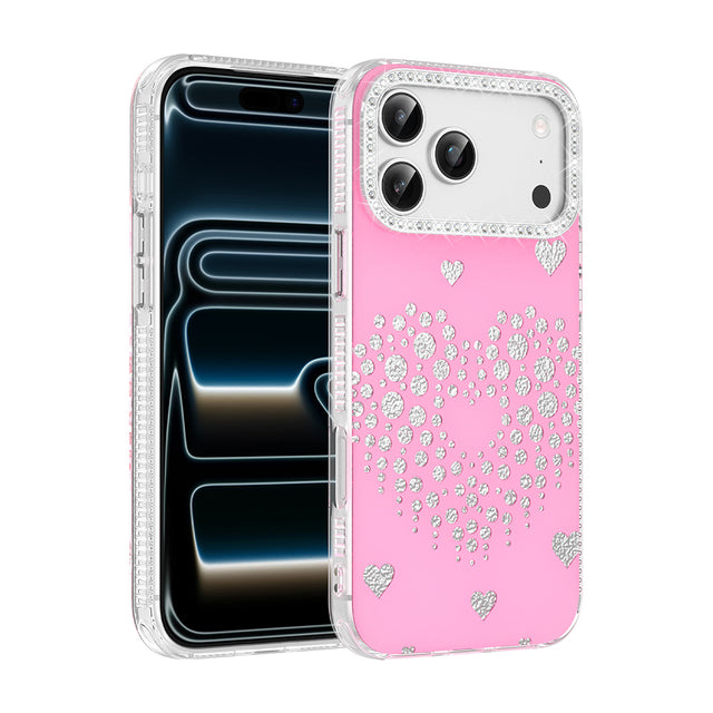 Apple iPhone 17 Pro Kılıf Damla Taşlı Zore Rivas Sert PC Kapak