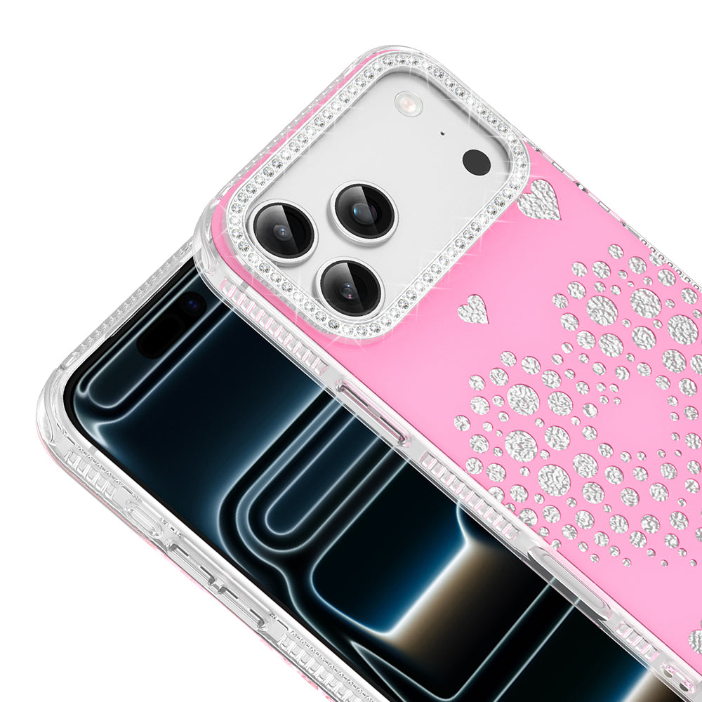 Apple iPhone 17 Pro Kılıf Damla Taşlı Zore Rivas Sert PC Kapak