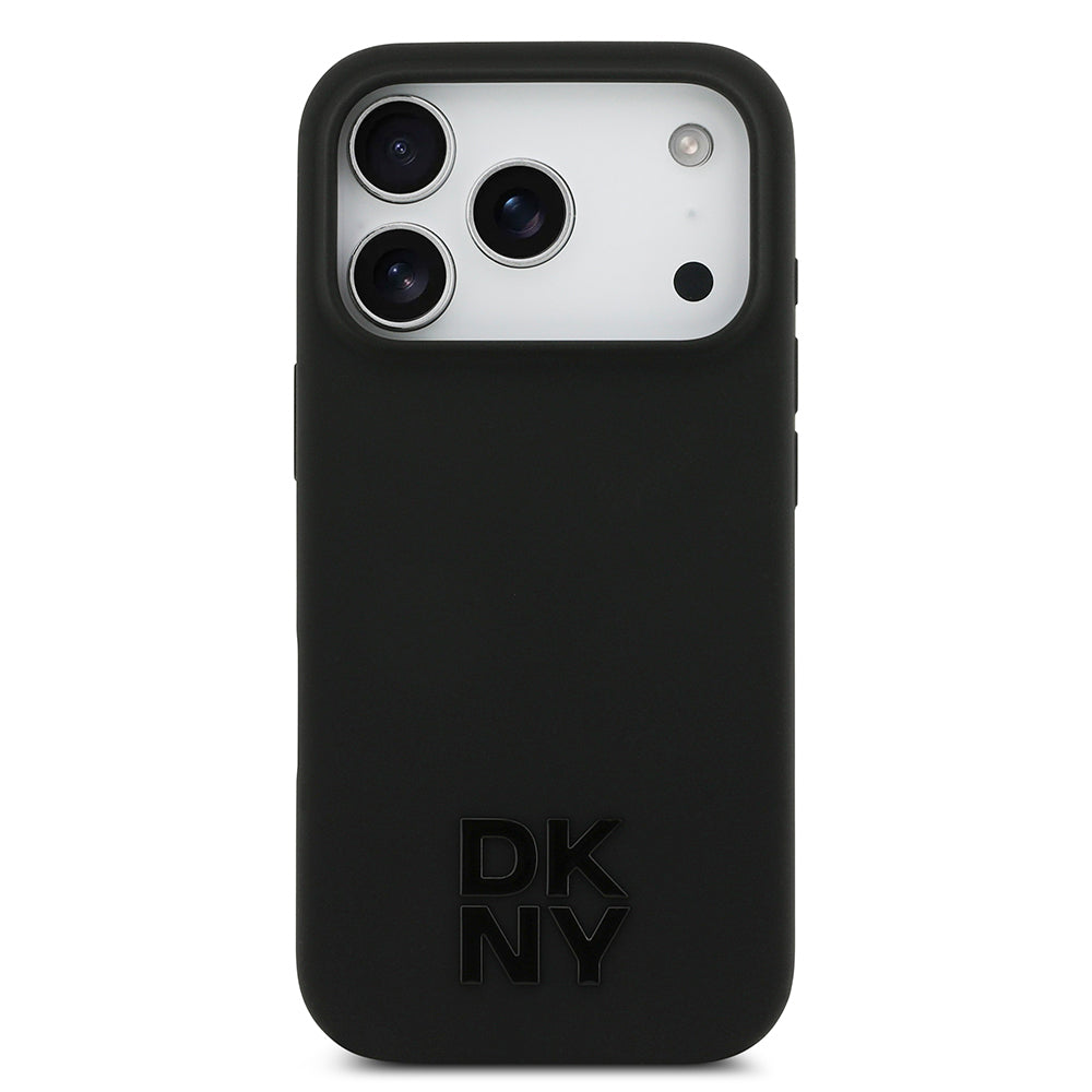 Apple iPhone 17 Pro Kılıf DKNY Orjinal Lisanslı M-safe Şarj Özellikli Metal Logolu Silikon Kapak