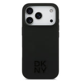 Apple iPhone 17 Pro Kılıf DKNY Orjinal Lisanslı M-safe Şarj Özellikli Metal Logolu Silikon Kapak