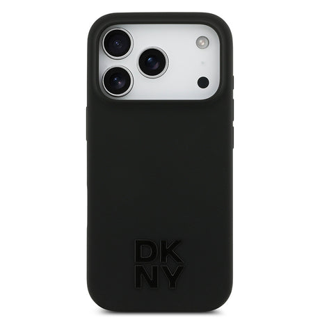 Apple iPhone 17 Pro Kılıf DKNY Orjinal Lisanslı M-safe Şarj Özellikli Metal Logolu Silikon Kapak