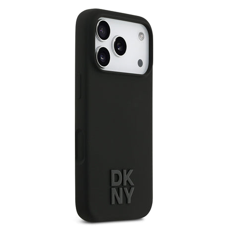 Apple iPhone 17 Pro Kılıf DKNY Orjinal Lisanslı M-safe Şarj Özellikli Metal Logolu Silikon Kapak