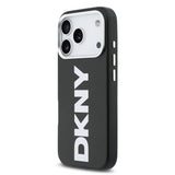 Apple iPhone 17 Pro Kılıf DKNY Orjinal Lisanslı M-safe Şarj Özellikli PU Büyük Dikey Logolu Kapak