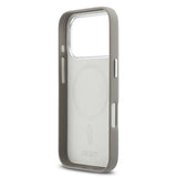 Apple iPhone 17 Pro Kılıf DKNY Orjinal Lisanslı M-safe Şarj Özellikli PU Büyük Dikey Logolu Kapak