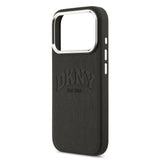 Apple iPhone 17 Pro Kılıf DKNY Orjinal Lisanslı M-safe Şarj Özellikli PU Deri Kabartmalı Kapak