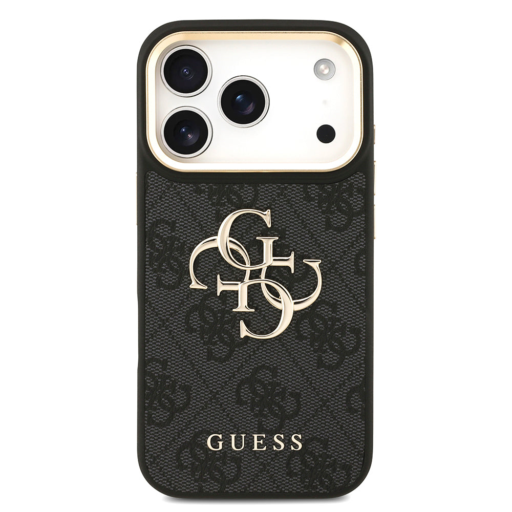 Apple iPhone 17 Pro Kılıf Guess Orjinal Lisanslı 4G Büyük Metal Logolu Kalın Askılı Kapak