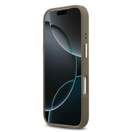 Apple iPhone 17 Pro Kılıf Guess Orjinal Lisanslı Grained 4G Metal Büyük Logolu Kapak