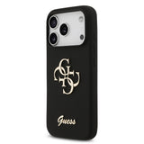 Apple iPhone 17 Pro Kılıf Guess Orjinal Lisanslı Grained Yazı Logolu Kapak