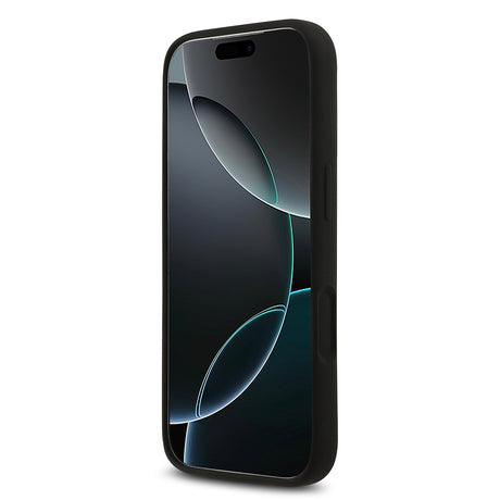 Apple iPhone 17 Pro Kılıf Guess Orjinal Lisanslı Grained Yazı Logolu Kapak