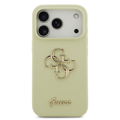 Apple iPhone 17 Pro Kılıf Guess Orjinal Lisanslı Grained Yazı Logolu Kapak