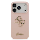 Apple iPhone 17 Pro Kılıf Guess Orjinal Lisanslı Grained Yazı Logolu Kapak