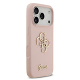 Apple iPhone 17 Pro Kılıf Guess Orjinal Lisanslı Grained Yazı Logolu Kapak