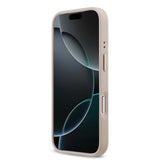 Apple iPhone 17 Pro Kılıf Guess Orjinal Lisanslı M-safe Şarj Özellikli 4G Desenli PU Metal Plaka Klasik Logolu Kapak