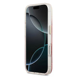 Apple iPhone 17 Pro Kılıf Guess Orjinal Lisanslı M-safe Şarj Özellikli 4G Desenli Simli Silikon Kapak