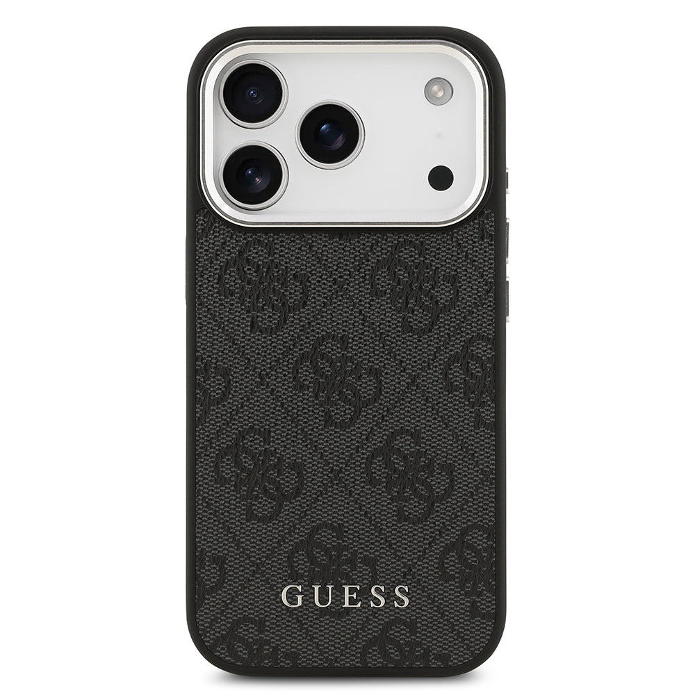 Apple iPhone 17 Pro Kılıf Guess Orjinal Lisanslı M-safe Şarj Özellikli 4G Klasik Yazı Logolu Kapak