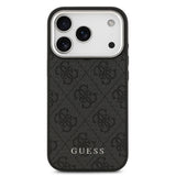 Apple iPhone 17 Pro Kılıf Guess Orjinal Lisanslı M-safe Şarj Özellikli 4G Klasik Yazı Logolu Kapak