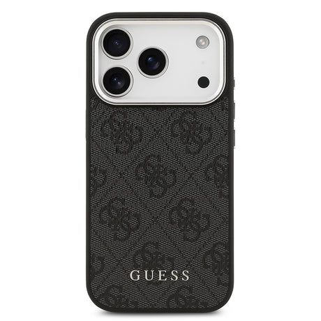 Apple iPhone 17 Pro Kılıf Guess Orjinal Lisanslı M-safe Şarj Özellikli 4G Klasik Yazı Logolu Kapak