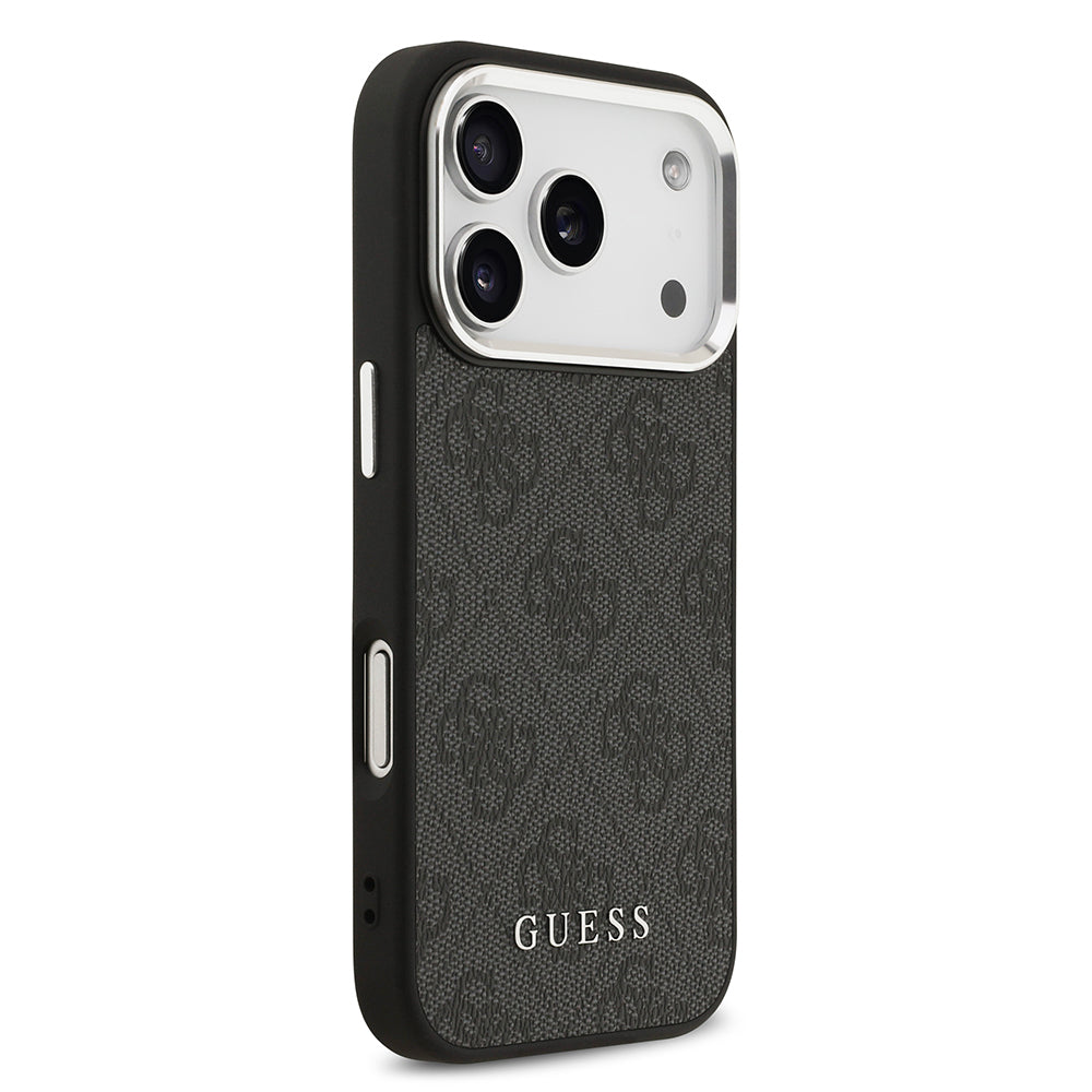 Apple iPhone 17 Pro Kılıf Guess Orjinal Lisanslı M-safe Şarj Özellikli 4G Klasik Yazı Logolu Kapak