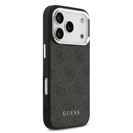 Apple iPhone 17 Pro Kılıf Guess Orjinal Lisanslı M-safe Şarj Özellikli 4G Klasik Yazı Logolu Kapak