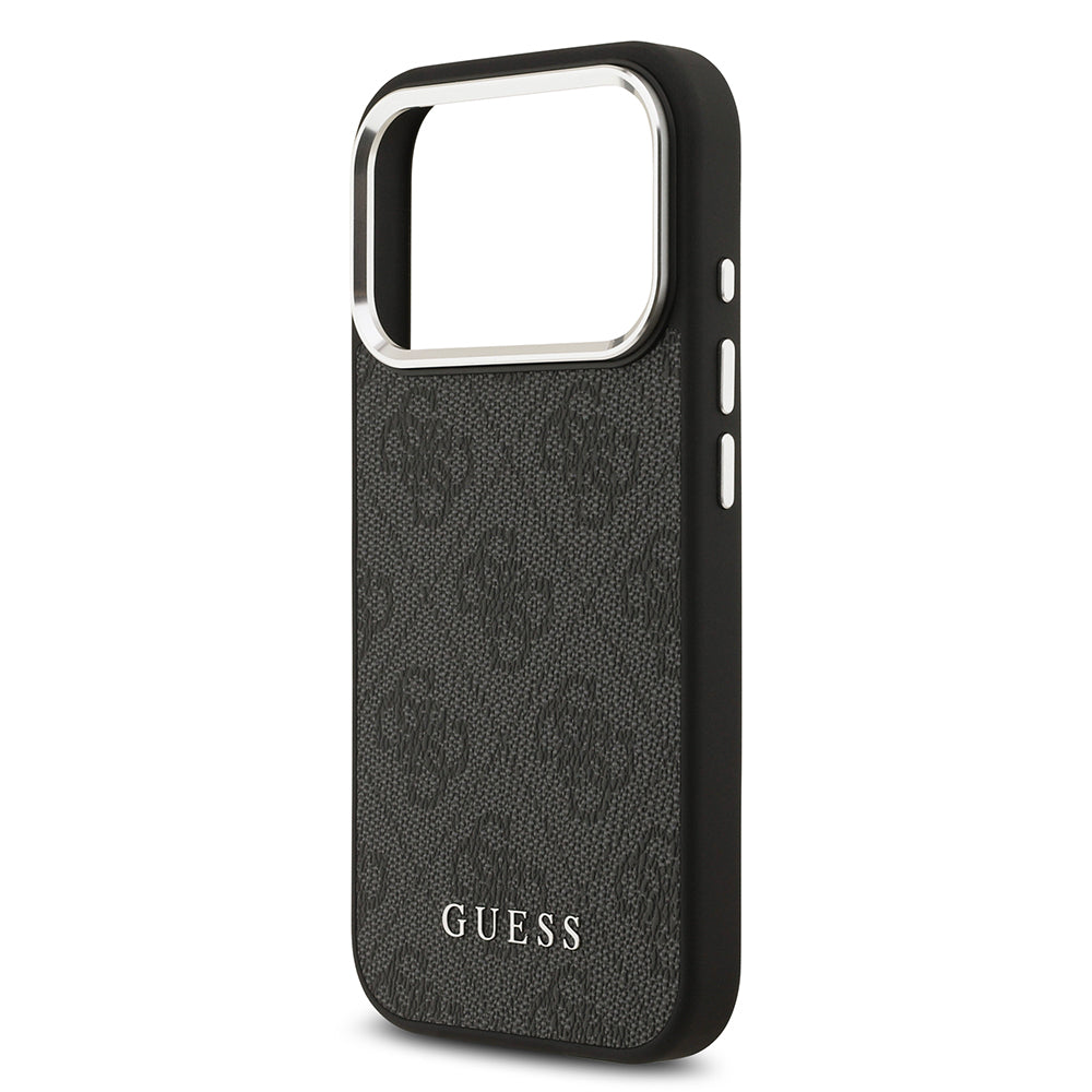 Apple iPhone 17 Pro Kılıf Guess Orjinal Lisanslı M-safe Şarj Özellikli 4G Klasik Yazı Logolu Kapak