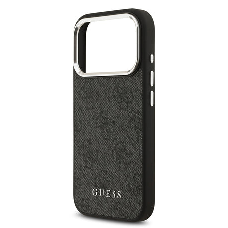 Apple iPhone 17 Pro Kılıf Guess Orjinal Lisanslı M-safe Şarj Özellikli 4G Klasik Yazı Logolu Kapak