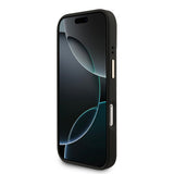 Apple iPhone 17 Pro Kılıf Guess Orjinal Lisanslı M-safe Şarj Özellikli 4G Metal Büyük Logolu Kartlıklı Kapak