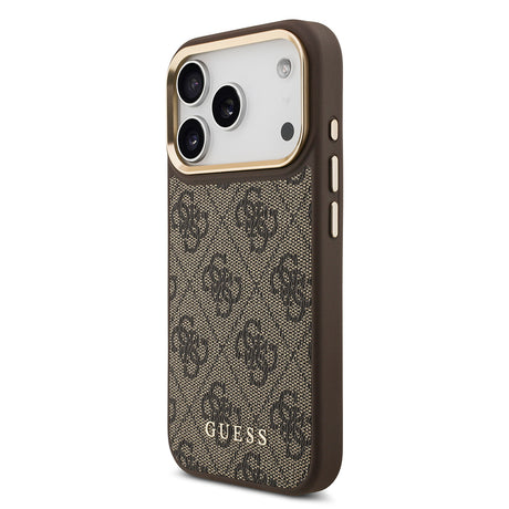 Apple iPhone 17 Pro Kılıf Guess Orjinal Lisanslı M-safe Şarj Özellikli Askılı ve 4G Logo Kartlıklı Kapak