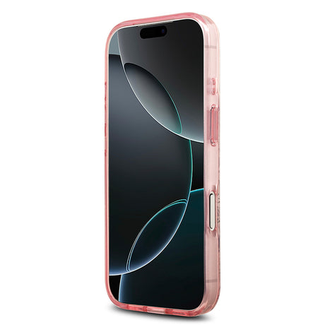 Apple iPhone 17 Pro Kılıf Guess Orjinal Lisanslı M-safe Şarj Özellikli Flower Tonal Circle Kapak