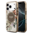 Apple iPhone 17 Pro Kılıf Guess Orjinal Lisanslı M-safe Şarj Özellikli Flower Tonal Circle Kapak