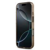 Apple iPhone 17 Pro Kılıf Guess Orjinal Lisanslı M-safe Şarj Özellikli IML Peony ve 4G Desenli Klasik Logolu Kapak