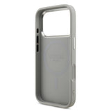 Apple iPhone 17 Pro Kılıf Guess Orjinal Lisanslı M-safe Şarj Özellikli Metal Kamera Çerçeveli Üçgen Logolu Glitter Kapak